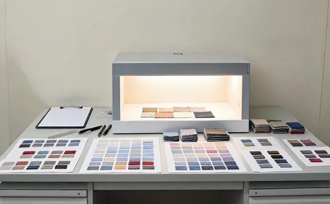 Controlled color review desk