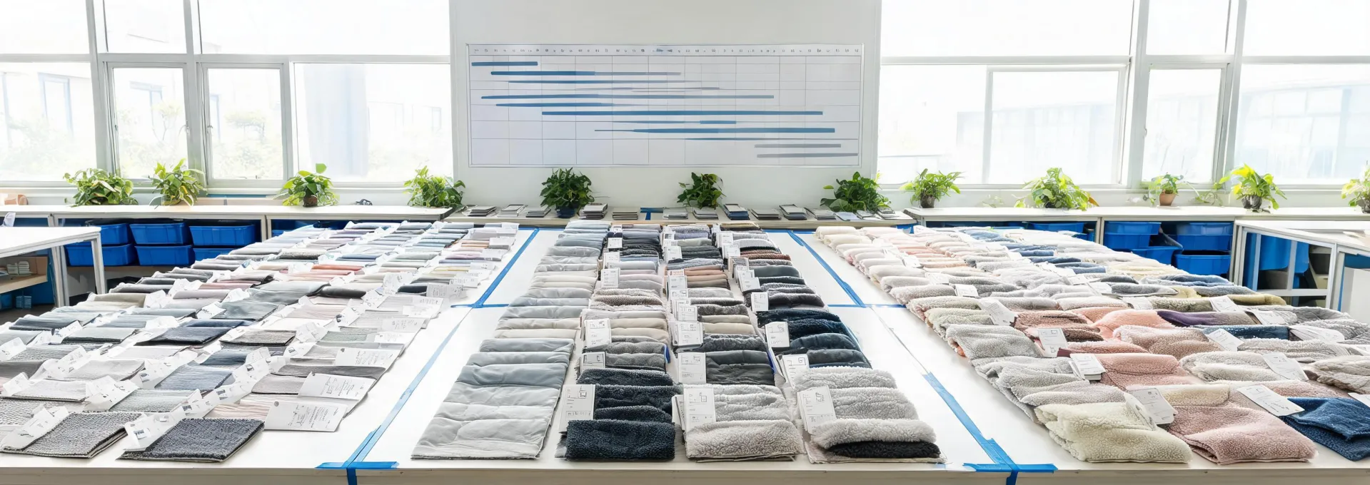 Outdoor performance fabric selection table with specification tools