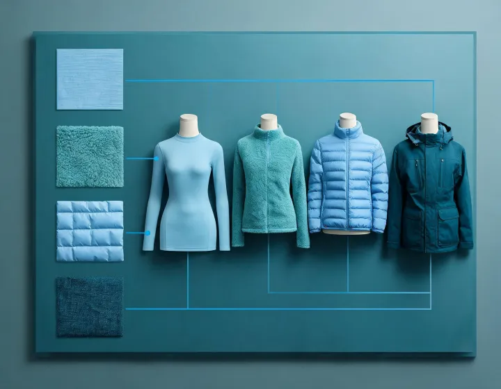 Outdoor layering applications material board
