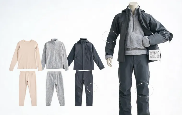 Cold-weather work fleece and shell layers